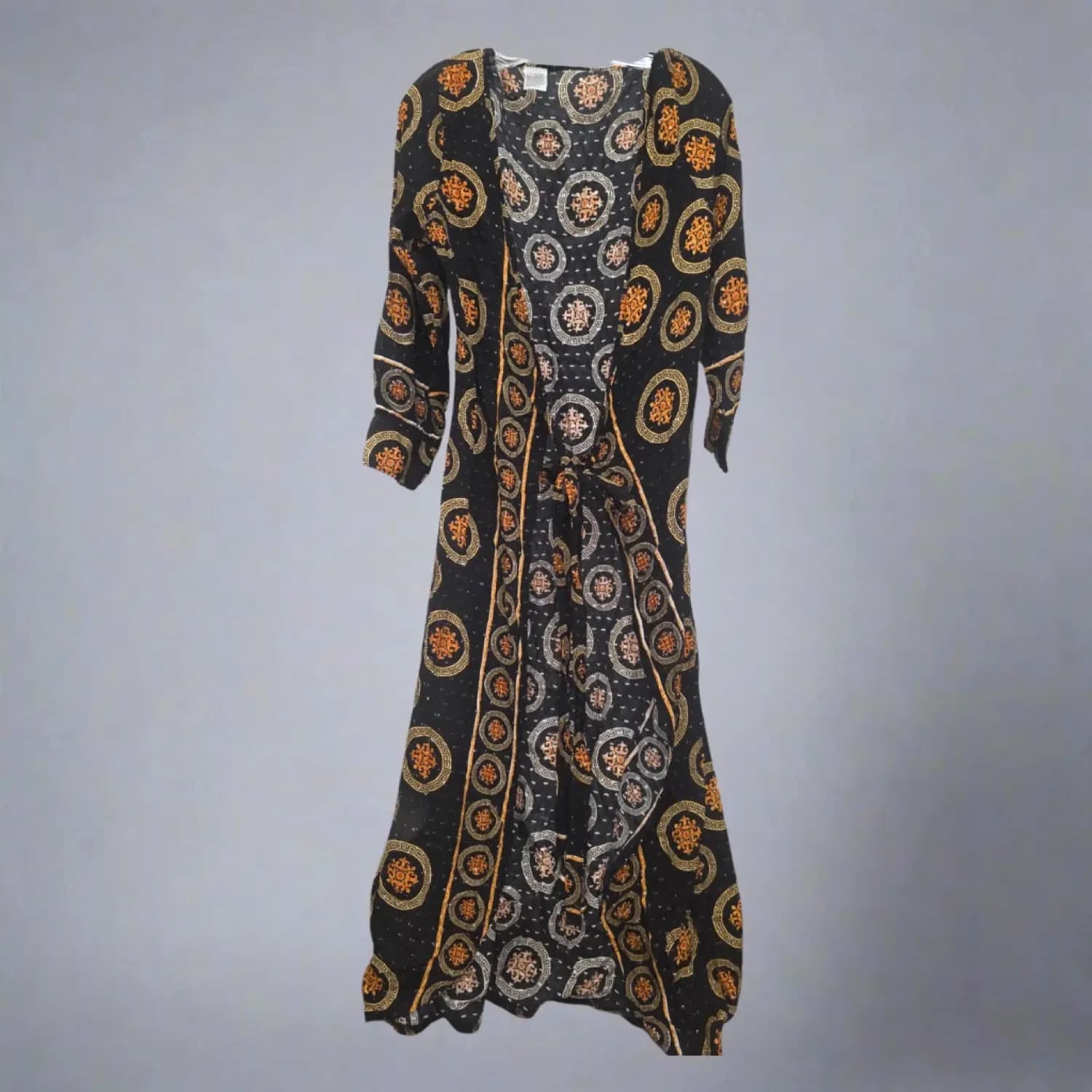 Gilded Baroque — Maxi Wrap Dress / Kimono