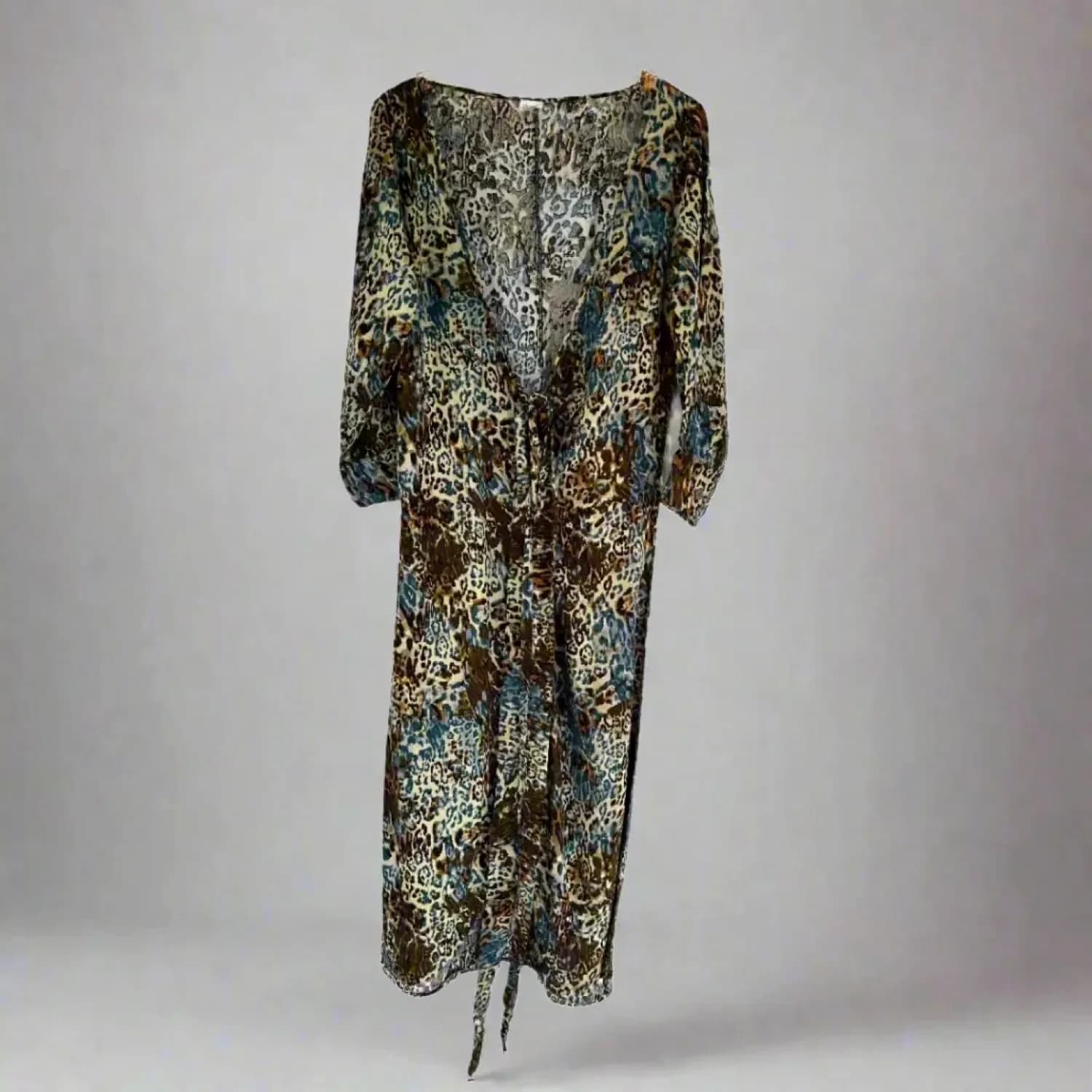 Leopard — Maxi Wrap Dress / Kimono